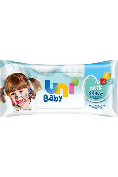Uni Baby 52 Pack Active Wet Wipes 3 Pieces