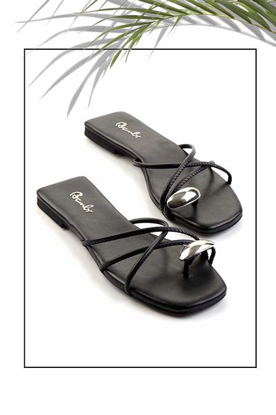 Bambi Papuci negri pentru femei - K 04137032009