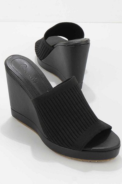 Bambi Tricotaje negre Papuci de damă K 04688055782