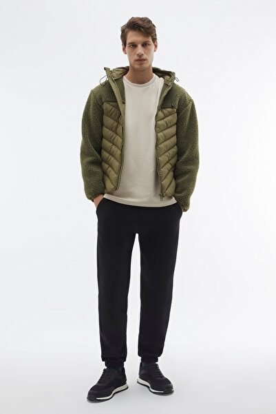 Mudo معطف بغطاء للرأس بتفاصيل قطيفة