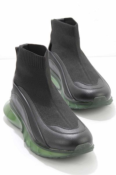 Bambi Black Green Women's Sneaker K01238035309