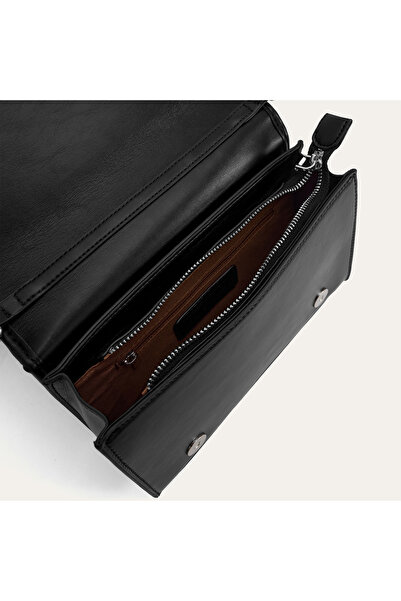 Mudo Leather Look Patterned Shoulder Bag