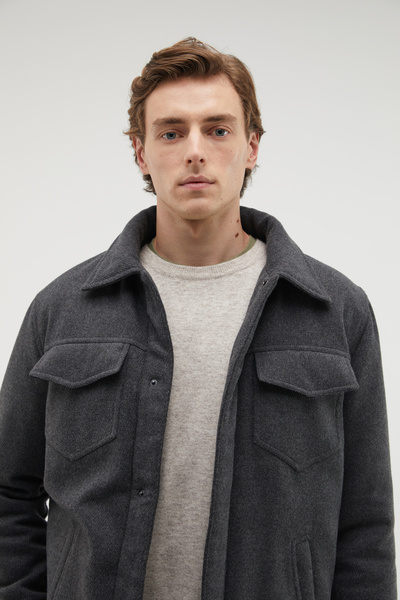 Mudo Wool Blended Trucker Jacket