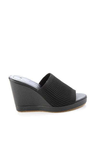 Bambi Tricotaje negre Papuci de damă K 04688055782