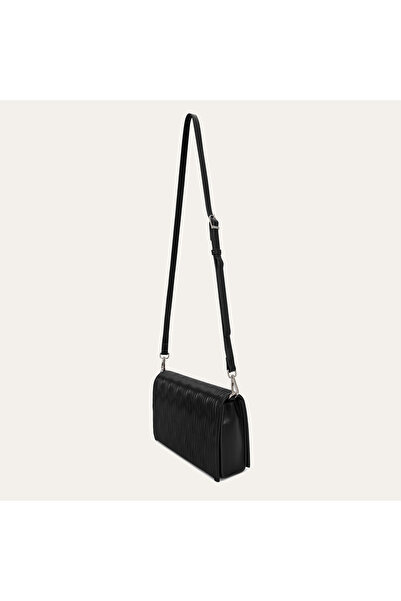 Mudo Leather Look Patterned Shoulder Bag
