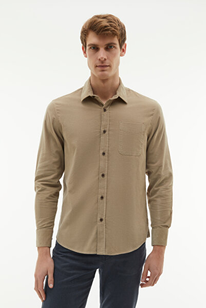 Mudo Regular Fit Velvet Long Sleeve Shirt