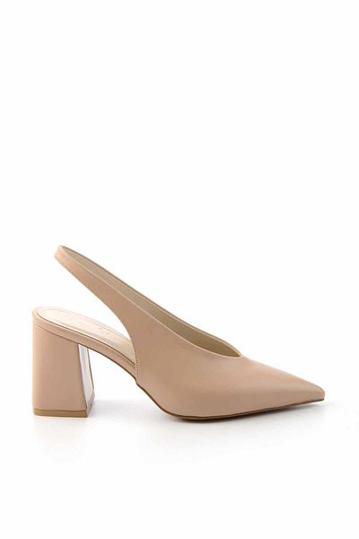 Bambi Beige Women's Classic Heeled Shoes01231311209