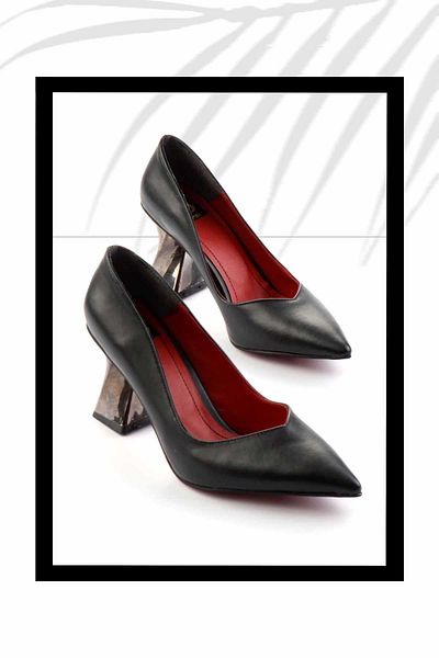 Bambi Abendschuhe für Damen in Schwarz und Platin01575020909