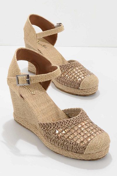 Bambi Damenschuhe mit Keilabsatz aus Nerzwildleder01874012102