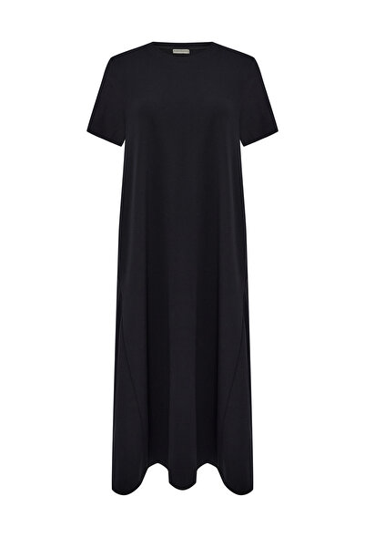 Mudo A FORM KISA KOLLU MİDİ ELBİSE