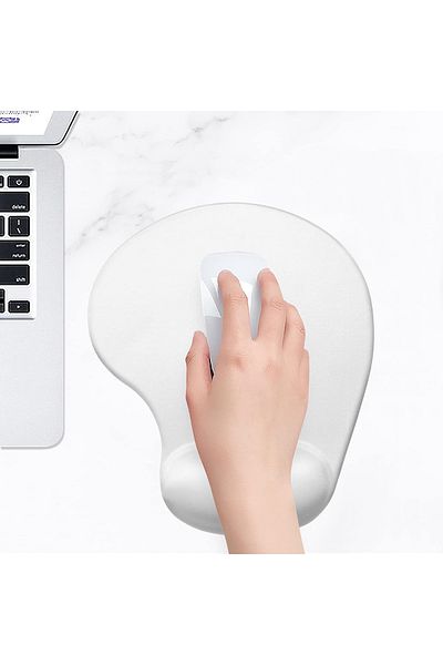 Boldy Oval Non-Slip Mouse Pad with Wrist Support - Cut Pad-Mouse Pad