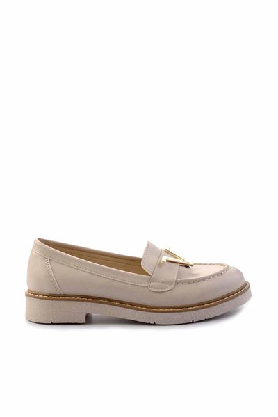 Bambi Μπεζ Γυναικεία Παπούτσια Loafer01257067609