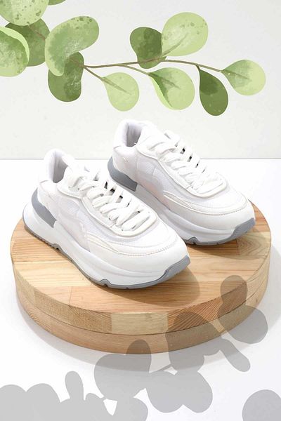 Bambi Λευκό Parachute Γυναικείο Sneaker K 01991016067