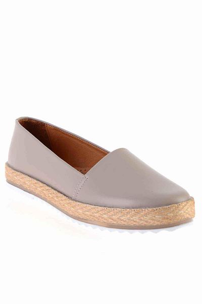 Bambi Light Sand Damen-Espadrille aus echtem Leder K 01802021803