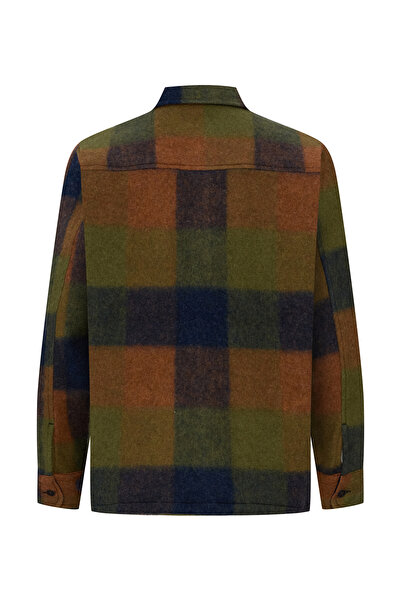 Mudo Coated Wool Mixed Shirt Jacket