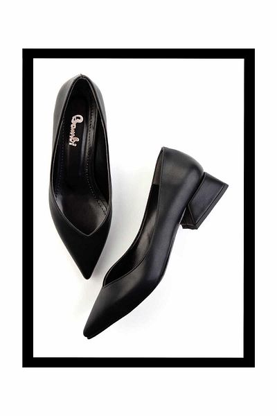Bambi Pantofi cu toc de damă negri clasici - K 01992112009