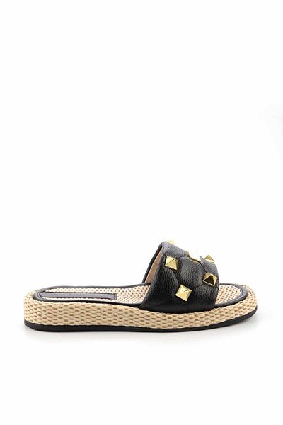 Bambi Women's Black Slippers K04868044409