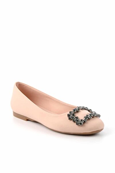 Bambi Matte Nude Satin Women's Ballerinas K01641121338