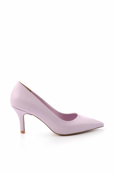 Bambi Lilafarbene klassische Damenschuhe mit Absatz K 01231304309