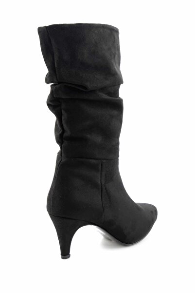 Bambi Μαύρα Suede Γυναικείες Μπότες & Μποτάκια K 02527282902