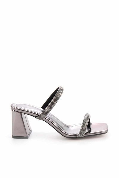 Bambi Metallic Platinum Damen Hausschuhe K 04215080809