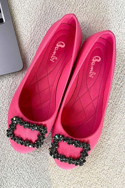 Bambi Matte Fuchsia Satin Damen Babet K 01641121338
