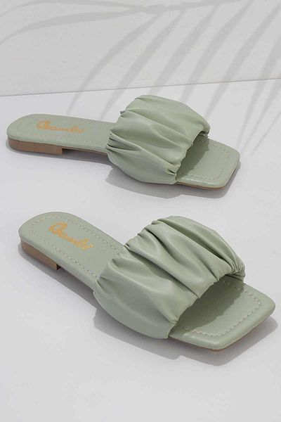 Bambi Water Green Women's Slippers K04885010109