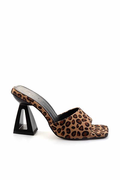 Bambi Leopard Fabric Women's Slippers K 04997501504