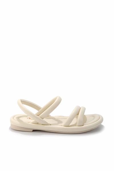 Bambi Beigefarbene Damensandalen K05954010009