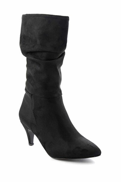 Bambi Μαύρα Suede Γυναικείες Μπότες & Μποτάκια K 02527282902