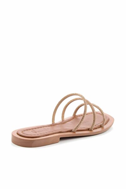 Bambi Rose Stone Genuine Leather Women's Slippers K04826051087