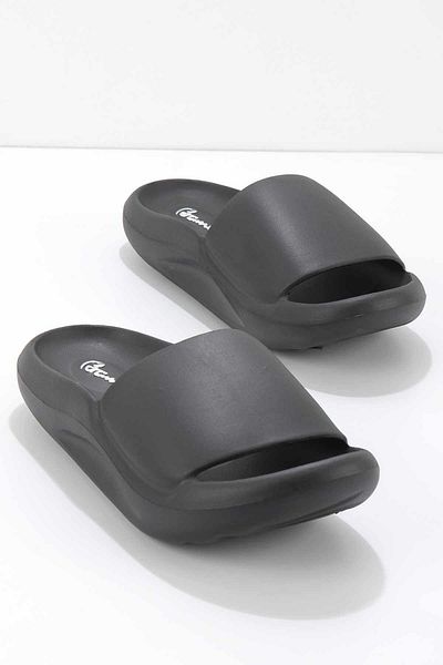 Bambi Γυναικείες Παντόφλες Black Gel K04819300259
