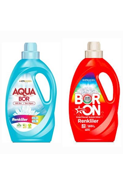 ETİ MADEN AQUABOR DOĞAL MİNERALLİ RENKLİLER İÇİN 33 YIKAMA+ BORON SIVI RENKLİ...