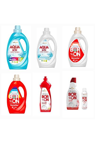 Boron DOĞAL MİNERALLİ SIVI ÇAMAŞIR DETERJANI 59 YIKAMA+ RENKLİLER SIVI FORM 5...