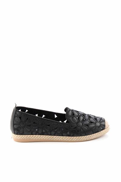Bambi Schwarze Espadrilles für Damen K01117092309