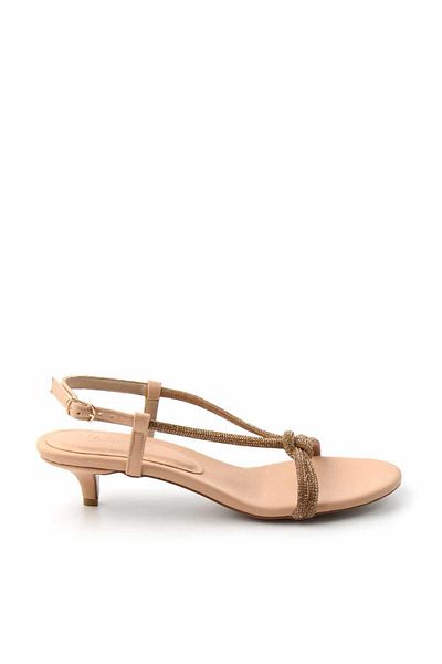Bambi Matte Nude Satin Women's Classic Heeled Shoes05209431038