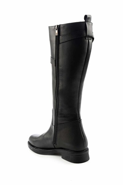 Bambi Black Genuine Leather Women's Boots K03531260003