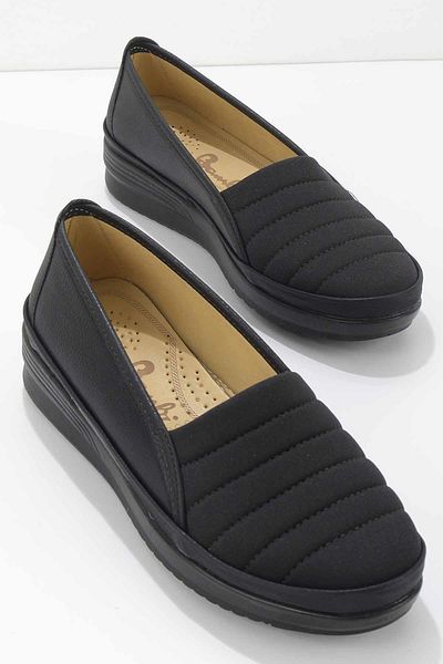 Bambi Schwarz-silbrige Damen-Freizeitschuhe K 01621014978