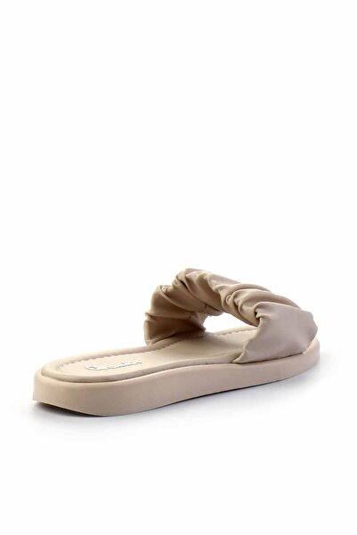 Bambi Bej Bej  Kadın Terlik K04875081109