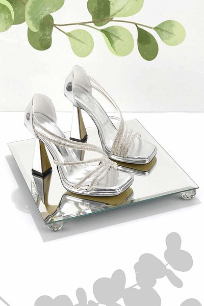 Bambi Lame Mirror Damen-Abendschuhe K 01375002139