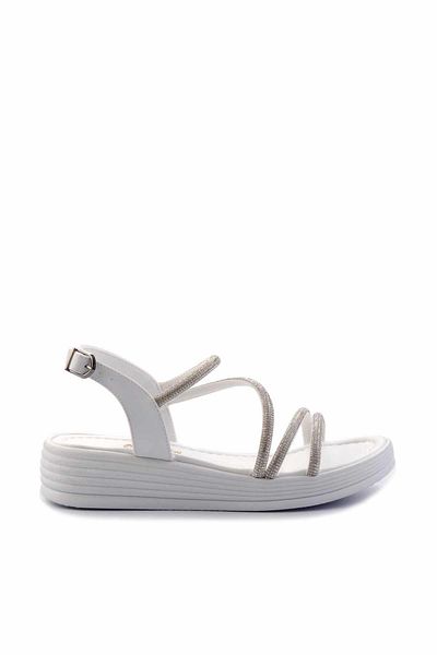 Bambi Weiße Damensandalen K 05823022809