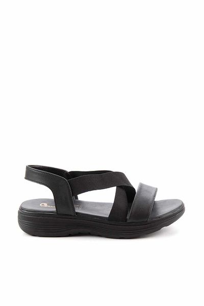 Bambi Schwarze Damensandalen K05956001009