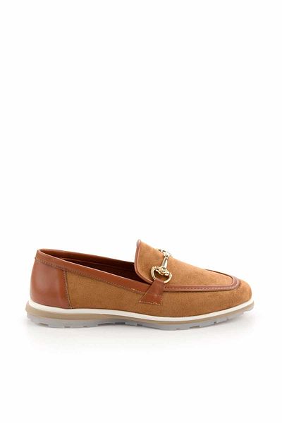 Bambi Taba Wildleder Damen Loafer Schuhe K 01225090202
