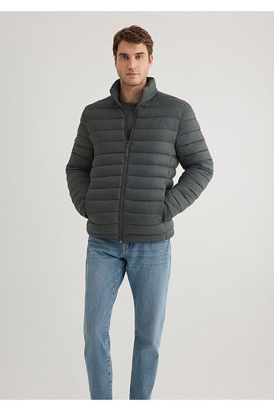 Mavi Grüne Pufferjacke mit Stehkragen0110016-71598