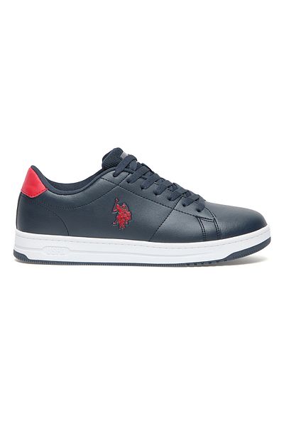 U.S. Polo Assn. Men's Navy Low-Top Sneakers -Lightweight Stylish Lace-Up Design with Comfort Cushioned Sole