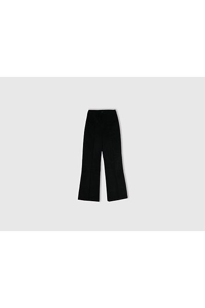 United Colors of Benetton Pantaloni negri din catifea elastică de damă