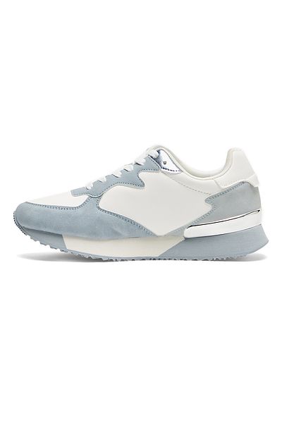 U.S. Polo Assn. Women's Retro-Style Sneakers - Lightweight with Silver Accents, Lace-Up Shoes for a Sporty Look