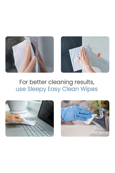 Sleepy Easy Clean Wipes | Biodegradable | Tea Tree & Lime | 200 Sheets | 50X4 Pack
