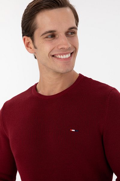 U.S. Polo Assn. Men's Burgundy Basic Sweater 50298282 -Vr014