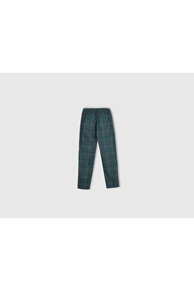 United Colors of Benetton Women's Gray Mix Viscous Blended All Patterned Elastic Waist Pants